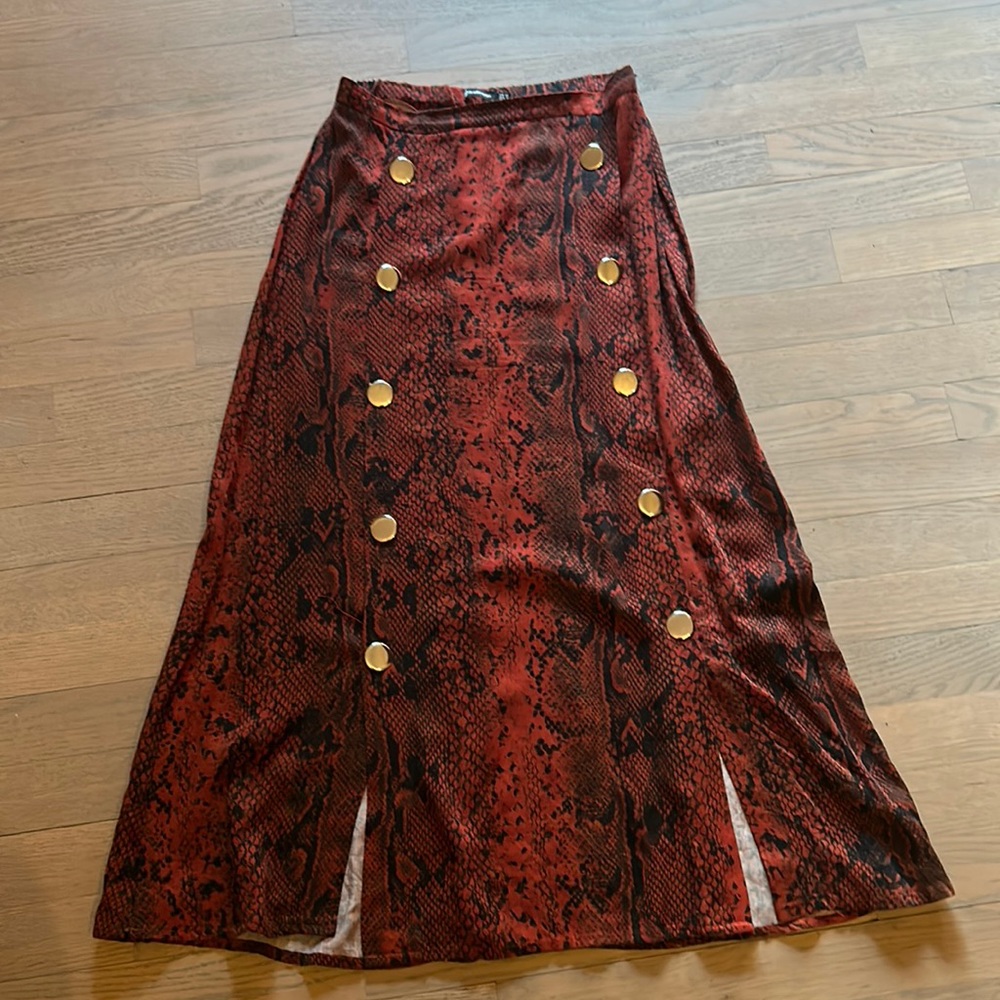 Stradivarius Snake print skirt